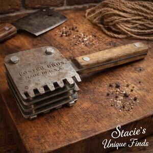 Vintage Foster Bros USA Meat Tenderizer Steak Cuber Tool Butcher